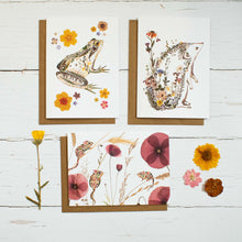 Load image into Gallery viewer, Cottage Garden - Set of three Recycled Greetings cards