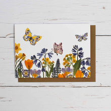 Load image into Gallery viewer, Petals & Wings - Set of three Recycled Greetings cards