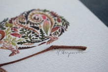 Load image into Gallery viewer, Mini Hedgehog and Acorn Print - 5" x 7"