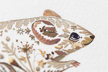 Load image into Gallery viewer, Original Pressed Plant Artwork -  Grey Mouse 1