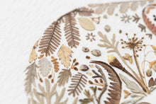 Load image into Gallery viewer, Original Pressed Plant Artwork -  Grey Mouse 1