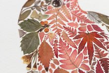 Load image into Gallery viewer, Original Pressed Plant Artwork -  Winter Robin