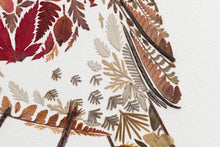 Load image into Gallery viewer, Original Pressed Plant Artwork -  Winter Robin