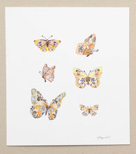 Load image into Gallery viewer, Original Pressed Plant Artwork -  'Butterflies' from A Year in the Wild