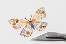 Load image into Gallery viewer, Original Pressed Plant Artwork -  'Butterflies' from A Year in the Wild