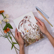 Load image into Gallery viewer, Wildflower Hare Notebook
