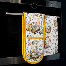 Load image into Gallery viewer, Wildflower Hare Double Oven Gloves