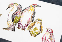 Load image into Gallery viewer, Penguins Giclée Print - 5" x 7"