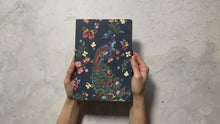 Load and play video in Gallery viewer, Floral Peacock Notebook