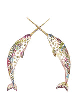 Load image into Gallery viewer, Narwals Giclée Print - A4