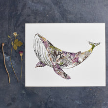 Load image into Gallery viewer, Blue Whale Giclée Print - 11" x 14"