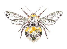 Load image into Gallery viewer, Buttercup Bumblebee Giclée Print - A4