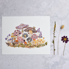 Load image into Gallery viewer, Patterned Fungi Giclée Print - 11"x14"