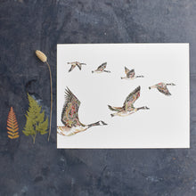 Load image into Gallery viewer, Fern Geese Giclée Print - 11"x14"