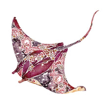 Load image into Gallery viewer, Manta Ray Seaweed Giclée Print - 12" x 12"