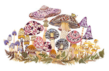 Load image into Gallery viewer, Patterned Fungi Giclée Print - 11"x14"