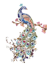 Load image into Gallery viewer, Floral Peacock Giclée Print - A3/A4