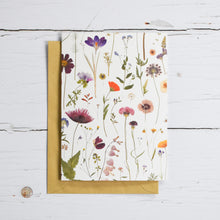 Load image into Gallery viewer, English Meadow - Set of three Recycled Greetings cards