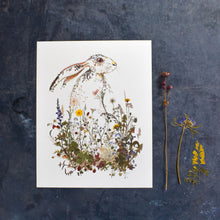 Load image into Gallery viewer, Wildflower Hare Giclée Print - 11"x14"