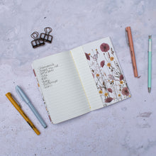 Load image into Gallery viewer, Wildflower Hare Stitched Small Notebook