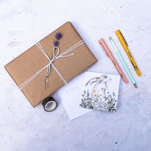 Load image into Gallery viewer, Wildflower Hare Mini Notecard and Envelope Set