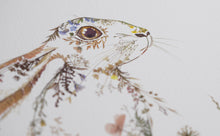 Load image into Gallery viewer, Wildflower Hare Giclée Print - 11"x14"