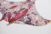 Load image into Gallery viewer, Manta Ray Seaweed Giclée Print - 12" x 12"
