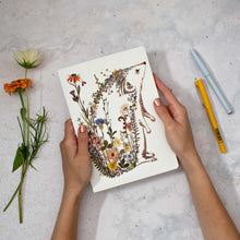 Load image into Gallery viewer, Cottage Garden Hedgehog Notebook
