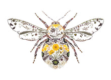 Load image into Gallery viewer, Buttercup Bumblebee Giclée Print - A4
