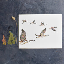 Load image into Gallery viewer, Fern Geese Giclée Print - 11&quot;x14&quot;
