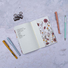 Load image into Gallery viewer, Wildflower Hare Stitched Small Notebook
