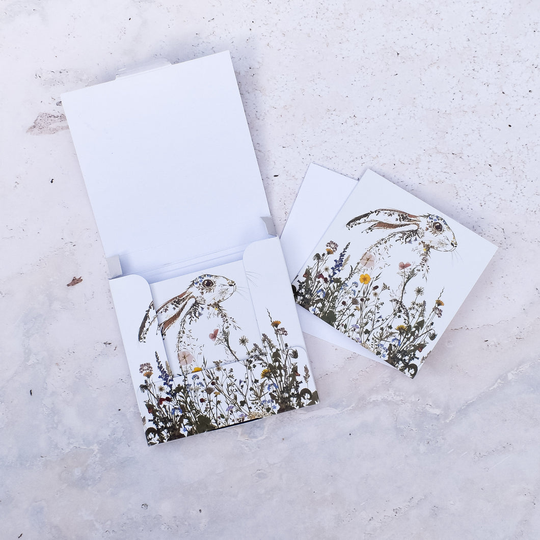 Wildflower Hare Mini Notecard and Envelope Set