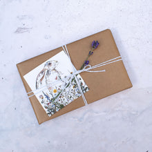 Load image into Gallery viewer, Wildflower Hare Mini Notecard and Envelope Set
